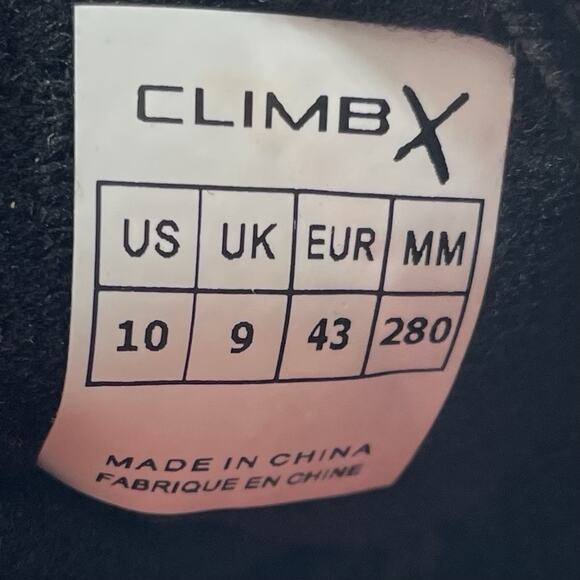 Climbx X Rave Dual Strap Sport Climbing Shoes Mens Size 10 Red Suede, Hook Loop - Picture 8 of 9